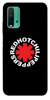 Чехол на Xiaomi Redmi Note 9 4G / Redmi 9 Power Red Hot Chili Peppers logo фото 1 из 1