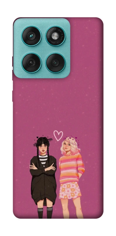 Чохол на Motorola Edge 60 Fusion Raven & Rainbow Wednesday фото 1 з 1