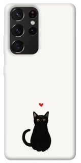 Чохол на Samsung Galaxy S21 Ultra cat in love фото 1 Чохол на Samsung Galaxy S21 Ultra cat in love фото 1 з 1