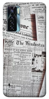Чехол на TECNO Camon 17 Pro Газеты фото 1 из 1