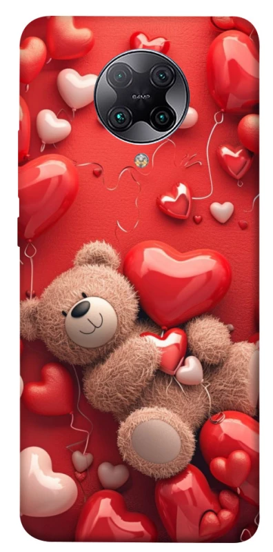 Чохол на Xiaomi Redmi K30 Pro / Poco F2 Pro bear in hearts фото 1 з 1