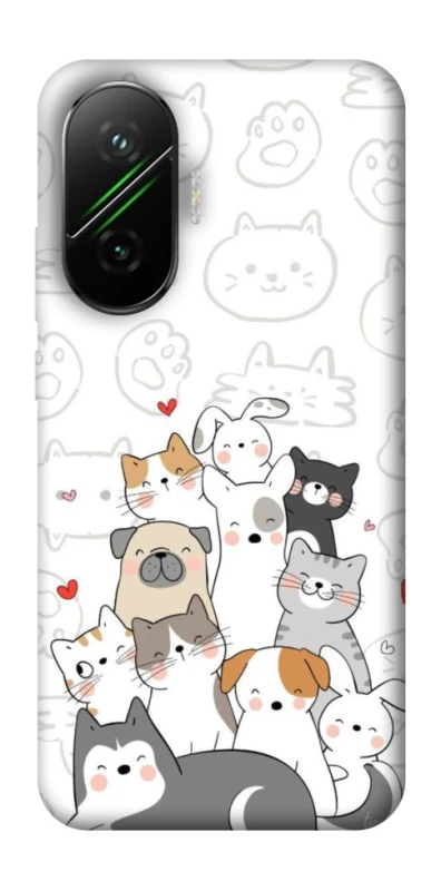 Чехол на Xiaomi Poco F7 Funny Pets фото 1 из 1