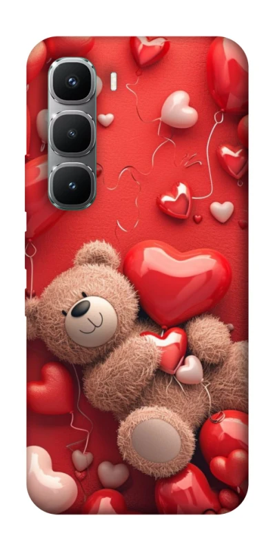 Чохол на Infinix Hot 60 Pro bear in hearts фото 1 з 1