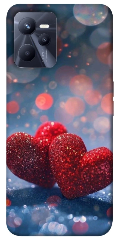 Чехол на Realme C35 Red hearts фото 1 из 1