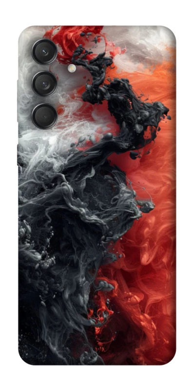 Чохол на Samsung Galaxy M55 Black and Red фото 1 з 1
