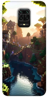 Чехол на Xiaomi Redmi Note 9s / Note 9 Pro / Note 9 Pro Max Minecraft sunset фото 1 из 1