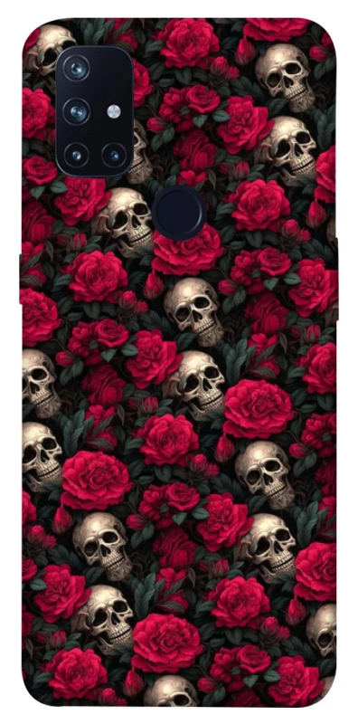 Чохол на OnePlus Nord N10 5G Черепа та рози фото 1 з 1