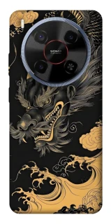 Чохол на ZTE Blade V70 Max gold dragon фото 1 з 1
