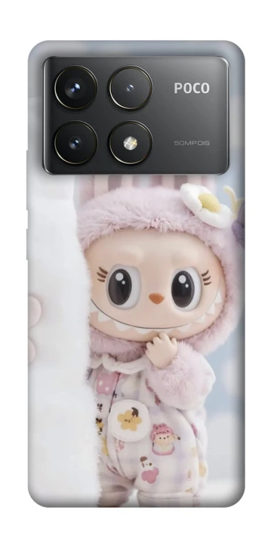 Чохол на Xiaomi Poco F6 Pro Labubu Happy фото 1 з 1