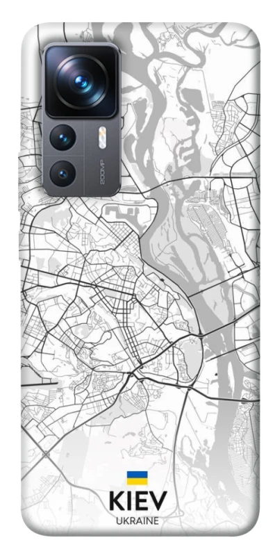 Чохол на Xiaomi 12T / 12T Pro Kiev white map фото 1 з 1