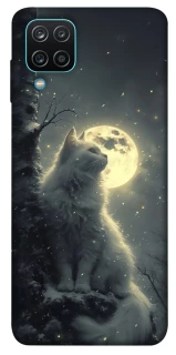 Чохол на Samsung Galaxy M12 Кіт під місяцем фото 1 з 1
