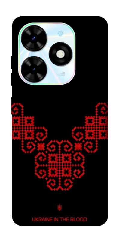 Чохол на TECNO Spark Go 2024 Чорно-червона вишиванка фото 1 з 1