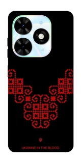 Чохол на TECNO Spark Go 2024 Чорно-червона вишиванка фото 1 з 1