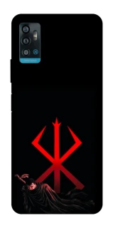 Чехол на ZTE Blade A71 Berserk Red Logo фото 1 из 1