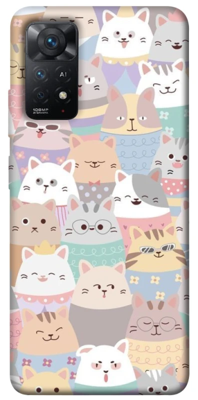 Чохол на Xiaomi Redmi Note 11 Pro 4G/5G Funny Kittens ver.2 фото 1 з 1