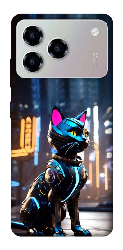 Чохол на ZTE Blade A76 Cyber cat фото 1 з 1