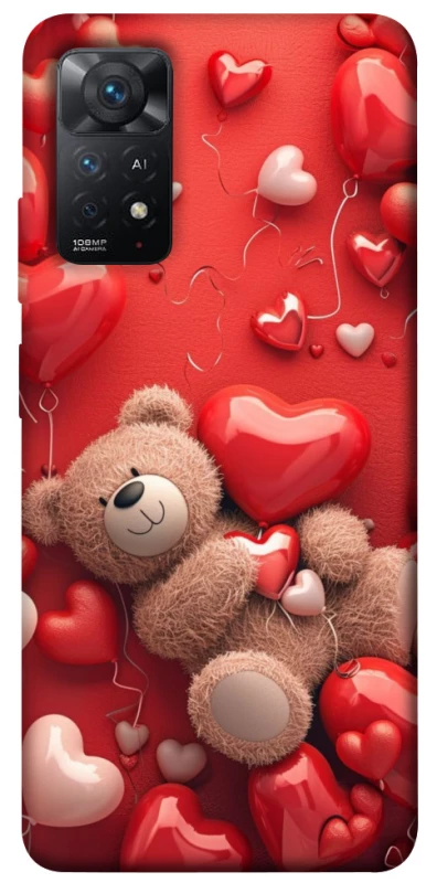 Чохол на Xiaomi Redmi Note 12 Pro 4G bear in hearts фото 1 з 1