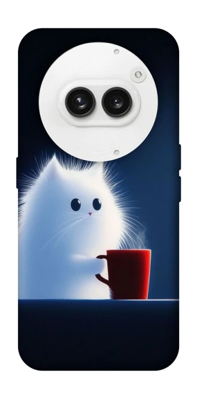 Чохол на Nothing Phone (2a) Чохол кіт з кавою фото 1 з 1