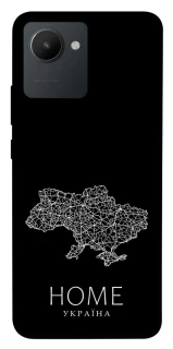 Чохол на Realme C30s Ukraine black map фото 1 з 1