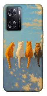 Чехол на OnePlus Nord N20 SE cats on wall фото 1 из 1