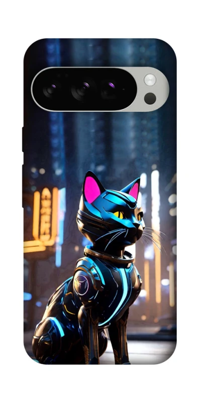 Чехол на Google Pixel 10 Pro Cyber cat фото 1 из 1