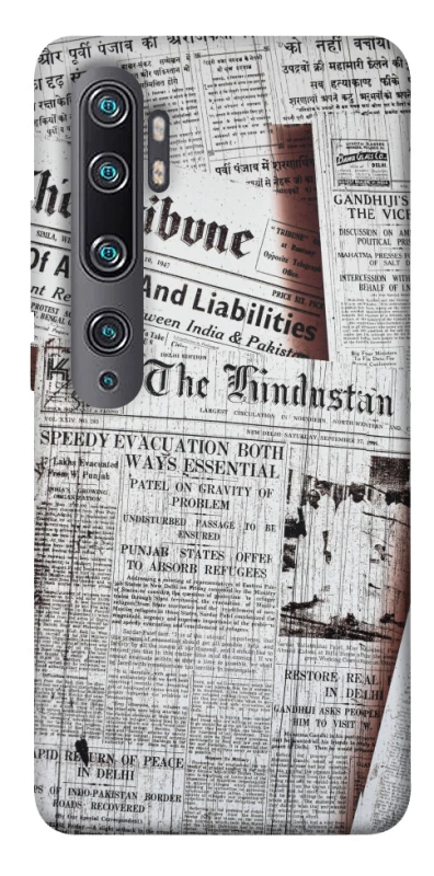 Чехол на Xiaomi Mi Note 10 / Note 10 Pro / Mi CC9 Pro Газеты фото 1 из 1