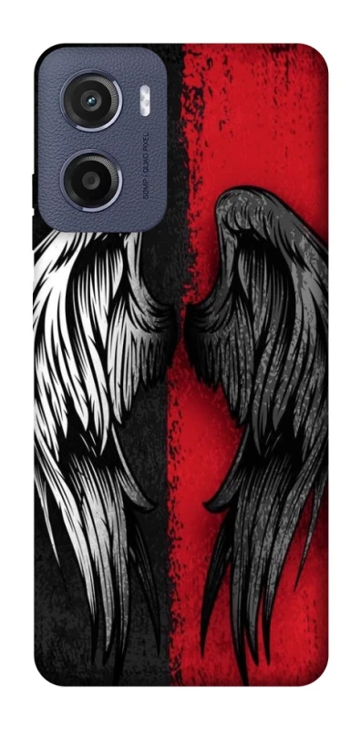 Чехол на Motorola Moto E15 Angel and Devil фото 1 из 1