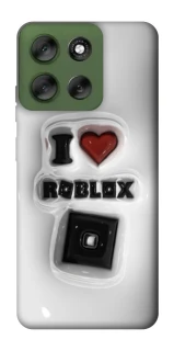 Чохол на Motorola Moto G56 5G I love Roblox фото 1 з 1