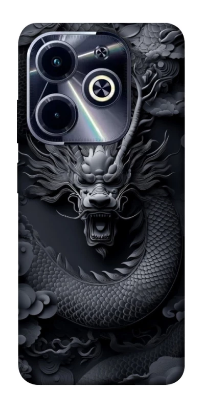 Чехол на Infinix Hot 40i black dragon фото 1 из 1