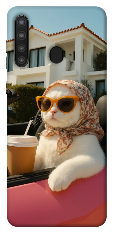 Чохол на Samsung Galaxy A21 Stylish Cat Cruise фото 1 з 1