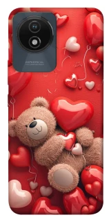 Чехол на Vivo Y02 bear in hearts фото 1 из 1