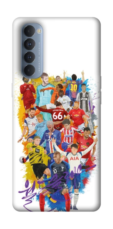 Чехол на Oppo Reno 4 Pro Football Abstract v2 фото 1 из 1