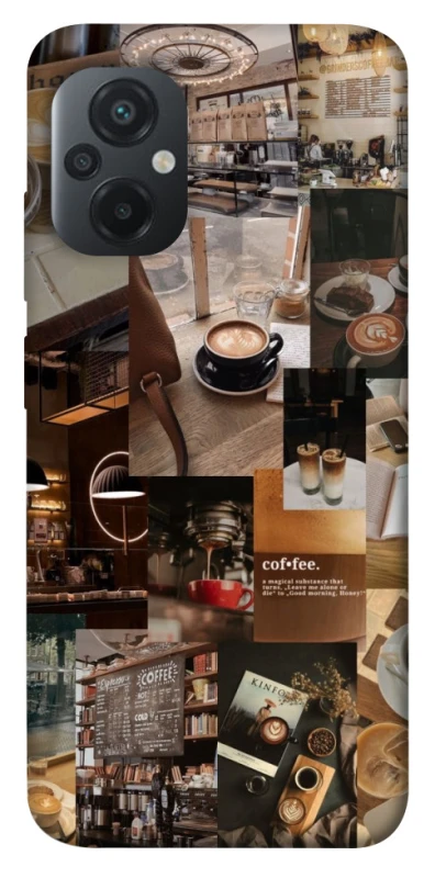 Чехол на Xiaomi Poco M5 Coffee collage ver.2 фото 1 из 1