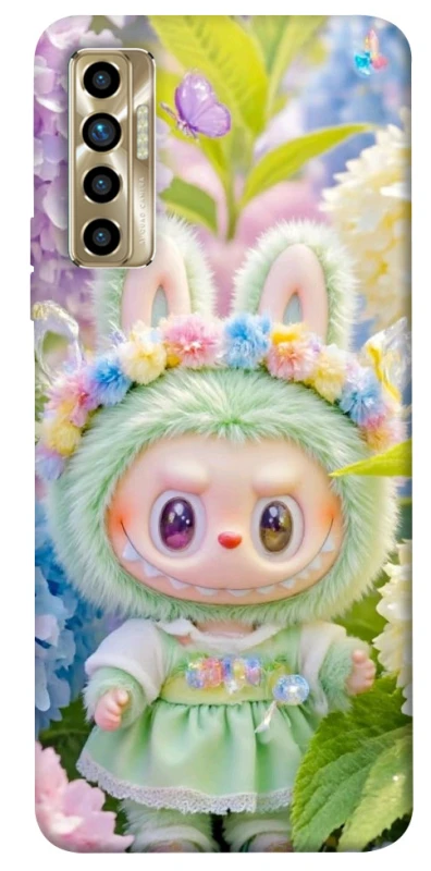 Чехол на TECNO Camon 17P Labubu & Flowers ver.2 фото 1 из 1