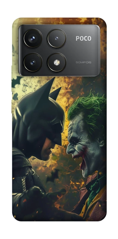 Чохол на Xiaomi Poco F6 Pro Batman and the Joker фото 1 з 1