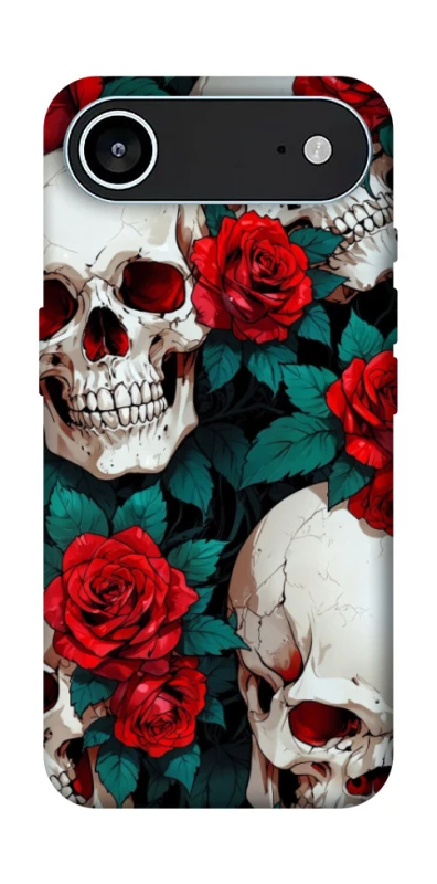 Чохол на Apple iPhone 17 Air (6.5") skull and rose фото 1 з 1