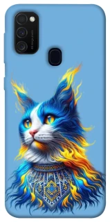 Чохол на Samsung Galaxy M21 Кіт патріот фото 1 з 1