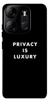 Чехол на Tecno Spark Go 2023 Privacy is luxury фото 1 из 1