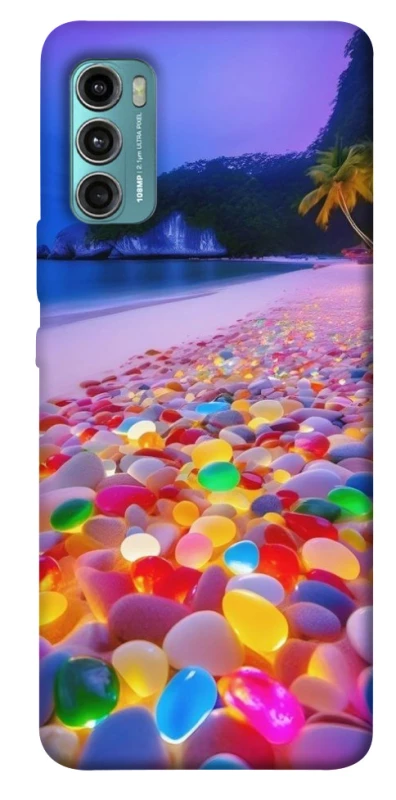 Чохол на Motorola Moto G60 Каміння світиться на березі фото 1 з 1