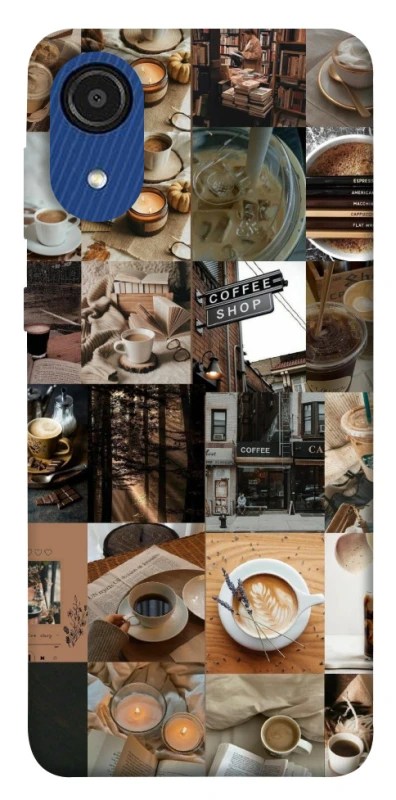 Чохол на Samsung Galaxy A03 Core Coffee collage ver.3 фото 1 з 1