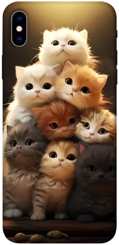 Чехол на Apple iPhone XS Max (6.5") Чехол Kittie Love v2 фото 1 из 1