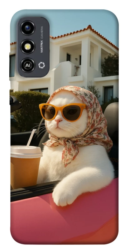 Чохол на ZTE Blade A53 Stylish Cat Cruise фото 1 з 1