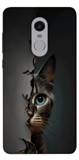 Чехол на Xiaomi Redmi Note 4X / Note 4 (Snapdragon) Кот-подглядыватель v2 фото 1 из 1
