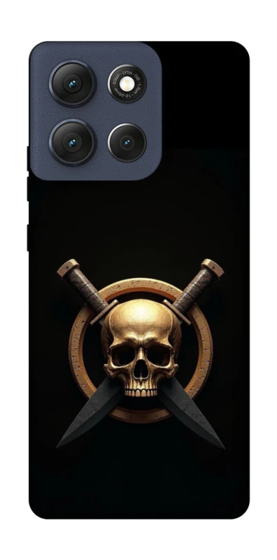 Чохол на Motorola Moto G86 Golden Skull фото 1 з 1