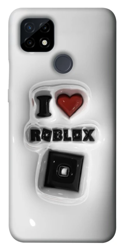 Чохол на Realme C21 I love Roblox фото 1 з 1