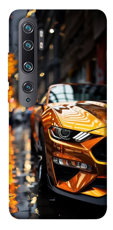 Чохол на Xiaomi Mi Note 10 / Note 10 Pro / Mi CC9 Pro Golden sports car фото 1 з 1