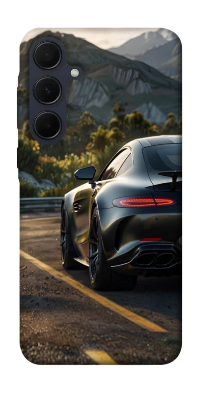 Чехол на Samsung Galaxy A35 Car in the mountains фото 1 из 1
