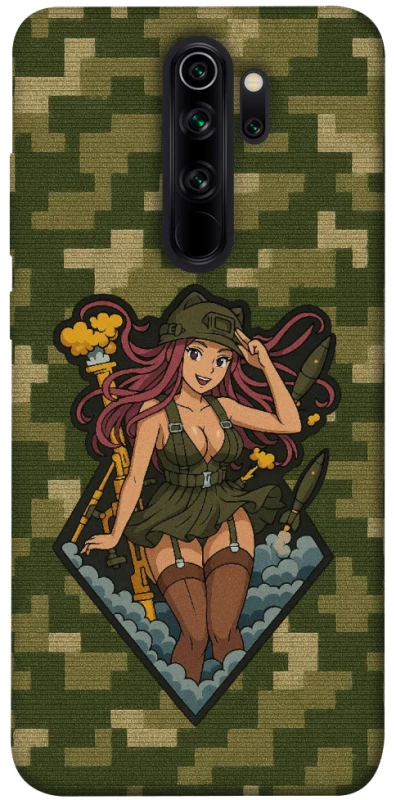 Чохол на Xiaomi Redmi Note 8 Pro Military Waifu фото 1 з 1