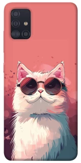 Чохол на Samsung Galaxy A51 Сat with glasses фото 1 з 1