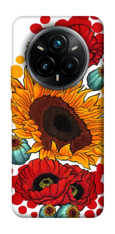 Чохол на Realme 14 Pro Соняшники та маки фото 1 з 1